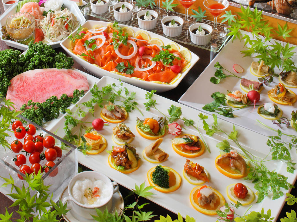 Hotel Asaya Nikko Exterior foto A selection of canapés